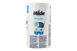 Папір туалетний 3-х шаровий Sensitive Premium Milde 4шт
