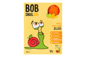 Мармелад фруктовий Яблуко-груша-лимон Jelly Bob Snail к/у 10х9г