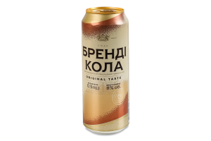 Напій слабоалкогольний 0.5л 8% сильногазований Бренді Кола Оболонь з/б