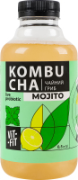 Напиток брожения фильтрованный непастеризованный Kombucha Mojito Vit-Fit п/бут 0.5л