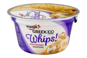 Yoplait Greek 100 Whips! Fat Free Yogurt Mousse Lemon Meringue