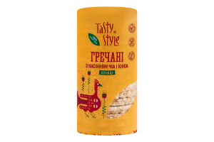 Хлібці гречані хрусткі з чіа та кіноа Tasty Style м/у 110г