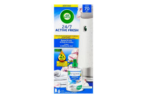 Освіжувач повітря автоматичний Ранкова свіжість та квіти орхідеї Active fresh Air Wick 228мл