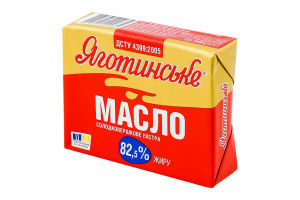 Масло солодковершкове 82.5% Екстра Яготинське м/у 180г