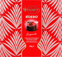 Цукерки праліне з темного шоколаду з вишнею та лікером Il boero Witor's к/у 200г