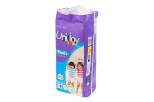 Трусики-подгузники для детей 12-17кг ХL Soft Baby Unijoy 40шт