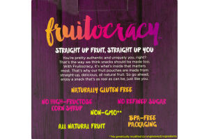 Dole Fruitocracy Squeezable Fruit Pouch Apple Double Berry