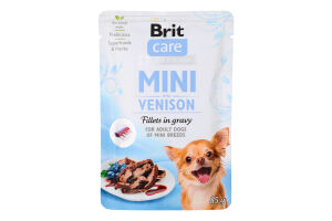 Корм д/собак малих порід з філе дичини в соусі 85г пауч Бріт Кеа