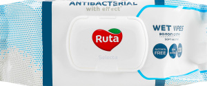 Салфетки влажные с антибактериальным эффектом Selecta Ruta 120шт