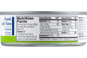 Nature's Promise Chunk Light Tuna In Water