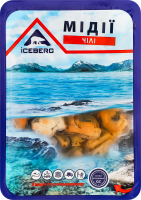 Мидии вареные в масле Чили Iceberg лоток 150г