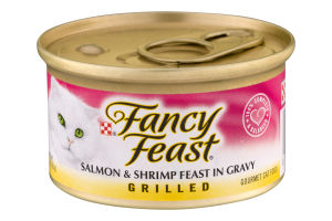 Fancy Feast Salmon & Shrimp Feast In Gravy Grilled Gourmet Cat Food