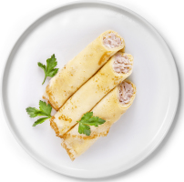 Блинчики с шинкой и сыром СР