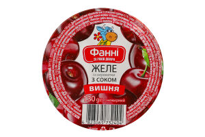 Желе из сыворотки с соком нежирное Вишня Фанні ст 130г