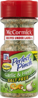 McCormick Perfect Pinch Garlic & Herb Salt Free Seasoning