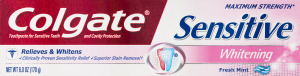 Colgate Sensitive Whitening Toothpaste Fresh Mint