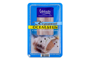 Оселедець філе в олії з італійськими спеціями Козацький Veladis лоток 240г