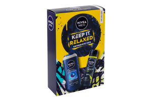 Набор Гель для душа Полное расслабление 250мл + Антиперспирант Deep Sport 150мл Keep it relaxed Nivea Men 2шт