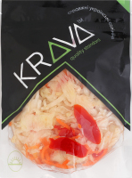 Капуста маринована кисло-солодка з перцем з цукром та підсолоджувачем Krava д/п 400г