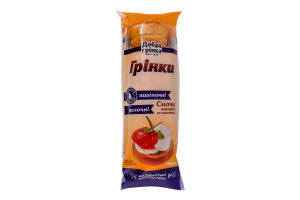 Гренки пшеничные молочные Добра грінка м/у 110г