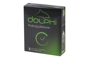 Презервативи Пролонг Плеже 3шт Долфі
