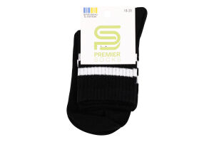 Шкарпетки Premier socks Економ вис мал чорн р18-20