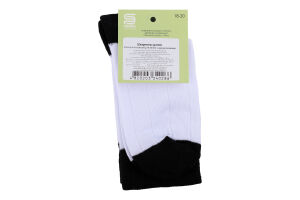 Шкарпетки дит Premier socks білі чорн резин р18-20