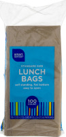 Smart Sense Standard Size Lunch Bags - 100 CT