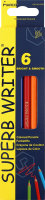 Олівці Marco Super Writer кольорові 6шт. 4100-6CB