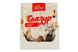 Глазур зі смаком ванілі Деко м/у 75г