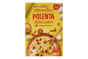 Суміш для приготування поленти натуральна з лисичками та моцарелою Polenta Mamma Mia Pripravka д/п 170г