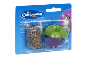 Companion Cat Toy Winged Ball with Catnip