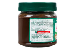 Паста со сладкой стевией Шоколад-фундук Green Leaf с/б 200г