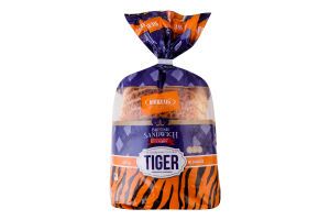 Хліб нарізний сендвічний на заквасці Тигровий Британський сендвіч Київхліб м/у 400г