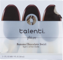 Talenti Gelato Pop Bars Banana Chocolate Swirl - 3 CT