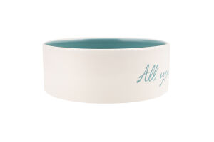 Миска д/собак Pet's Home 800мл бірюзова кераміка 16см Trixie