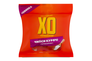 Чипси курячі Класичні ХО перекусити? с/в в/с м/у 50г