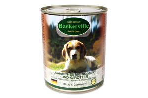 Корм д/собак Baskerville кролик-вермишель-морковь