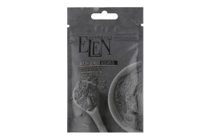 Глина черная с активированным углем и экстрактом алоэ вера Elen Cosmetics 40г