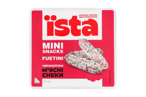 Снеки мясные Fuetini Mini snacks Їsta с/к лоток 0.12кг