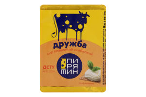 Сыр плавленый 38% ломтевой Дружба Пирятин м/у 70г
