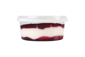 Десерт сметанний 12% молоковмісний з наповнювачем Лісова ягода Зорька п/у 0.4кг