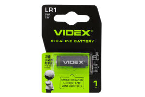 Елемент живлення лужний LR1 Videx