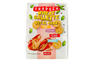Мини-хлебцы пшеничные Королевский краб Trapeza м/у 90г