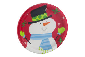 Smart Living Holiday Frosty Friends Plates 6 7/8 in dia - 8 CT