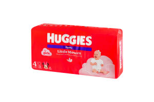 Трусики-підгузники для дівчаток 9-14кг 4 Little Movers Pants Huggies 52шт