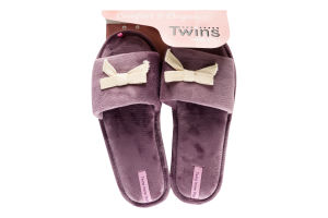 Капці відкриті домашні жіночі Twins №5597 38-39 ліловий
