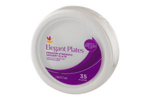 Ahold Elegant Plates Premium Strength Dessert Plate 7 IN - 35 CT