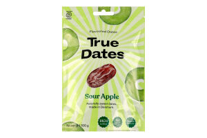 Фініки True Dates Sour Apple сушен смак зел яблука
