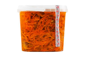 Морква маринована з грибами лисичками Повний Кошик відро 1кг